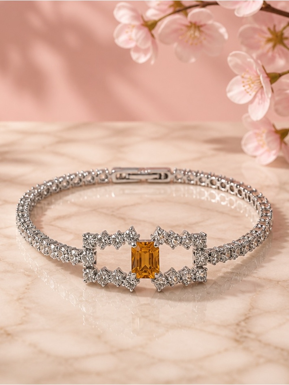 Vintage BELLE Signed Tennis bracelet
